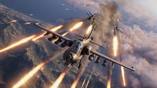 A-10 Thunderbolt II Attack Jets in Action