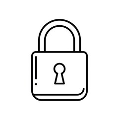 Padlock Icon - Security and Protection Symbol Illustration