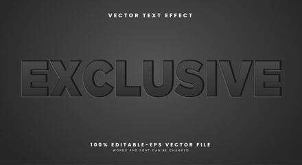 Exclusive 3d editable text effect template Suitable for Elegant Style