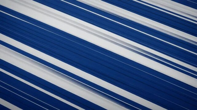 Dynamic blue and white diagonal lines background, modern abstract design video