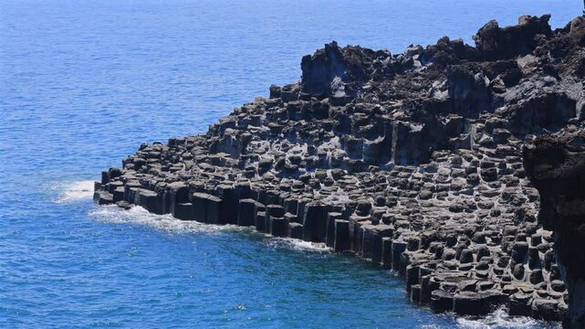 Daepo Jusangjeolli Hexagonal Lava Cliffs
