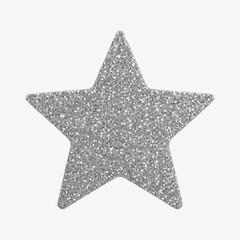 Obraz premium Sparkling silver glitter star