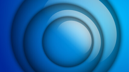 blue circles abstract background with light
