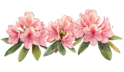 Pink Rhododendron Flowers Blossom