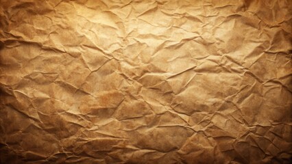 Fototapeta premium Textured Brown Crumpled Paper Background, Ideal for Vintage Designs and Rustic Projects