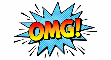 Vector Comic Style Add 'OMG' Pop to Your Project with This Vibrant Graphic
