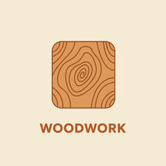 Wood work logo deign template