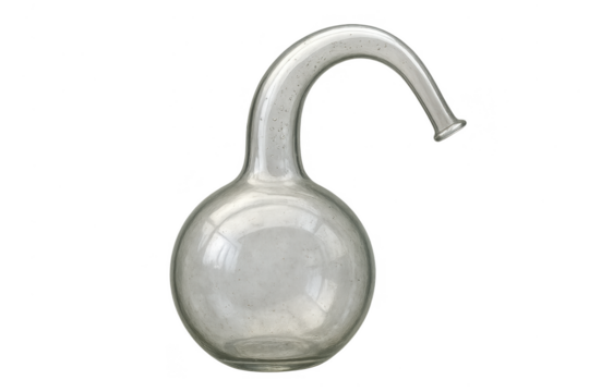 Antique alembic still isolated on transparent background, laboratory glassware