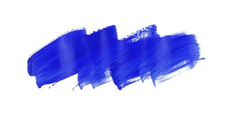 Dark Blue watercolor paint brush stroke isolated on transparent background. art and watercolor painting concept.