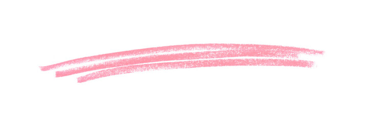 Color pencil strip line stroke, line brush stroke in style on transparent background for design in your work business concept.