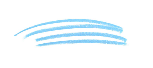 Color pencil strip line stroke, line brush stroke in style on transparent background for design in your work business concept.