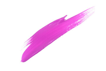Pink watercolor paint brush stroke isolated on transparent background. art and watercolor painting concept.