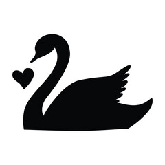 two swans on the lake