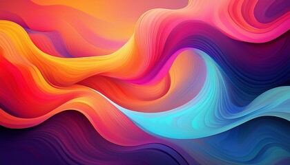 abstract flowing gradient background with vibrant colors and smooth dynamic shapes