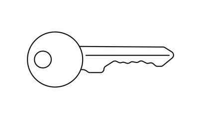 Key icon isolated on transparent background. EPS 10