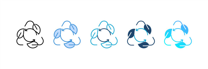 Ecology icon set multiple style collection