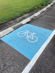 cycling symbol at the park