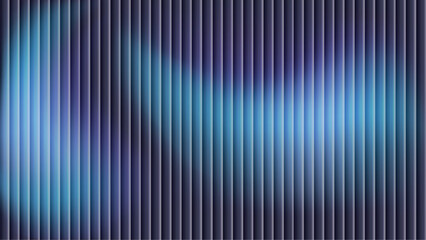 Abstract fractal glass gradient background with light and dark blue blur colors and rippled chrome design. Ribbed lines wallpaper with soft shiny flow and deep wavy fluid energy. Vector illustration.