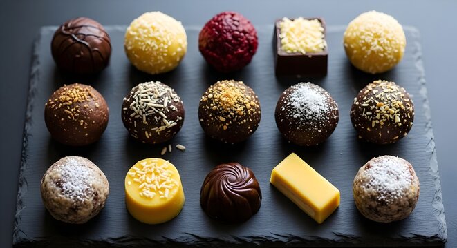 Gourmet Assortment of Keto Fat Bombs and Chocolate Truffles