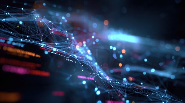 Digital Network Data Connection Technology AI Big Data Science Future