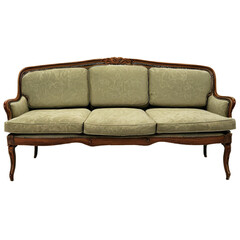 Fototapeta premium vintage sofa isolated on transparent background