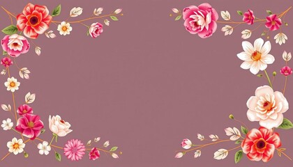 Elegant floral wreath border design elements, perfect for wedding invitations, minimalist, dividers