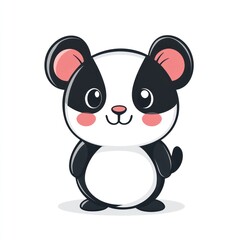 Obraz premium Cute cartoon panda