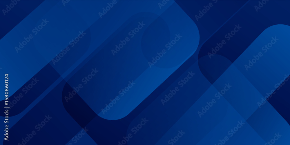 Wall mural abstract blue background with glowing geometric lines. modern blue gradient square shape design. mod