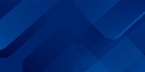 Fototapeta premium Abstract blue background with glowing geometric lines. Modern blue gradient square shape design. Modern simple art