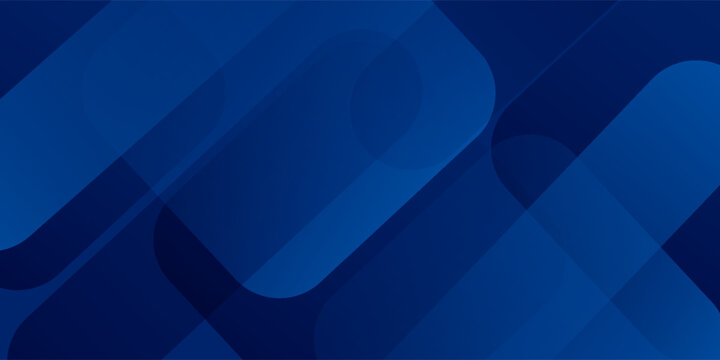 Abstract blue background with glowing geometric lines. Modern blue gradient square shape design. Modern simple