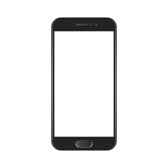 Black mobile phone smartphone mockup