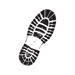 Boot Print Footprint Shoe Sole Trail Mark Symbol Icon Vector