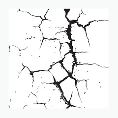 cracked wall illustration