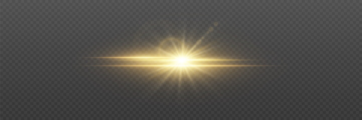 Obraz premium Line flash effect and star explosion. On a transparent background.