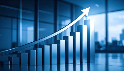 Growth chart in modern office