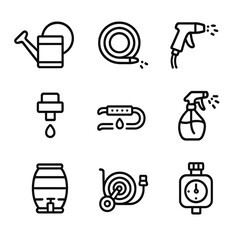 Tools sprayer mist spray dripper nozzle vector rain garden icon icons hose