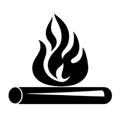 Vector logo icon campfire