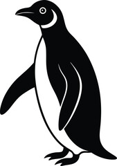 Obraz premium a penguin walking on white background.eps