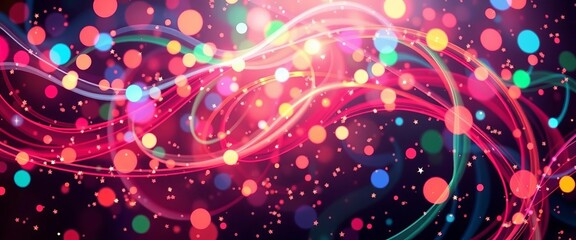 Abstract swirling Christmas colors, festive geometric shapes, holiday sparkle, red, texture