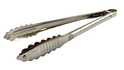 Kitchen tongs isolated on transparent background