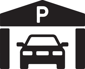 Obraz premium Car wash and service vector icon illustration