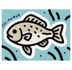 Fish Vector Illustration – Colorful Aquatic Animal Design