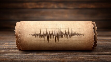 Abstract earthquake report seismograph insights on tremors in print scale and graph design