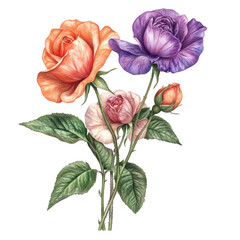 Fototapeta premium bouquet of roses