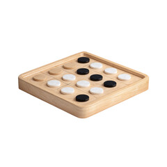 Wooden Board Game Isolated on Transparent Background