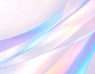 Obraz premium Pastel holographic curves