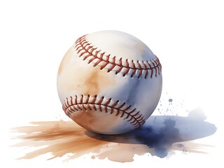 Used Baseball on Dirt: A Sporting Goods Close-up world Series day