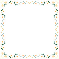 frame made of colorful confetti leaf