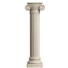 Naklejka premium Ancient Greek Marble Column. Ancient Greek Marble Pillar. Marble Pillar