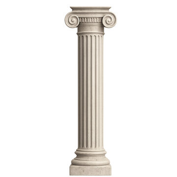 Ancient Greek Marble Column. Ancient Greek Marble Pillar. Marble Pillar